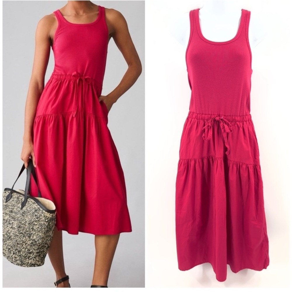 Elegant Red Sleeveless Dress